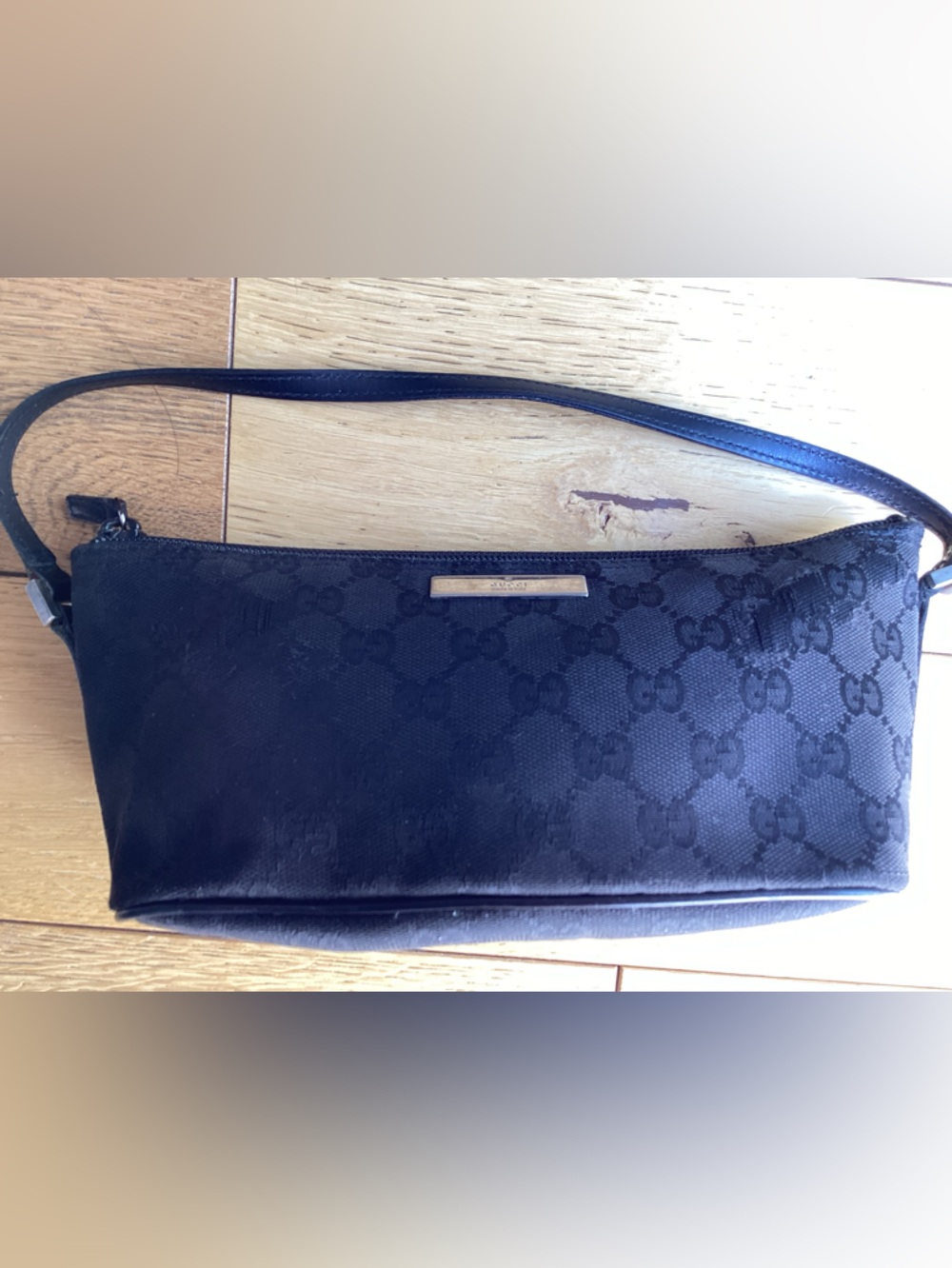 Gucci monogram boat pochette black bag - Picture 9 of 10
